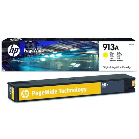 CARTUCHO HP PAGEWIDE 913A - 352/377/PRO452/477/55 -  F6T79AE AMARILLO