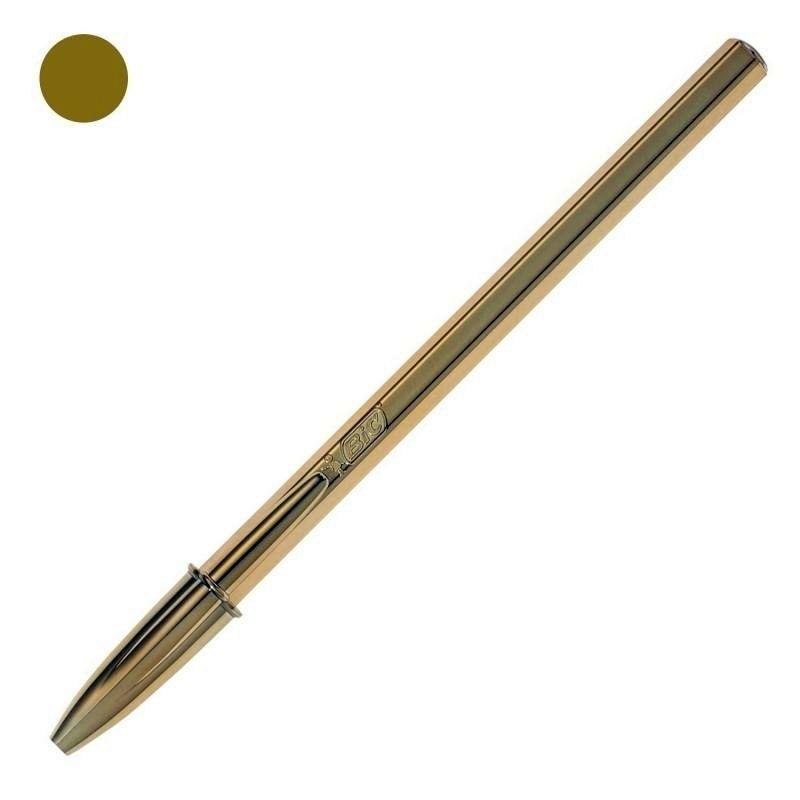 BOLIGRAFO BIC CRISTAL SHINE TINTA DORADA