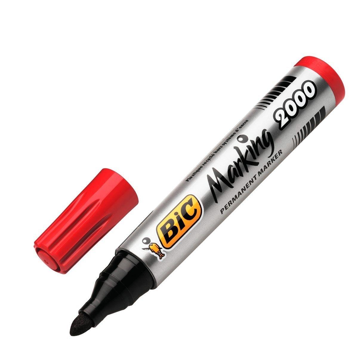 ROTULADOR PERMANENTE BIC MARKING 2000 ROJO