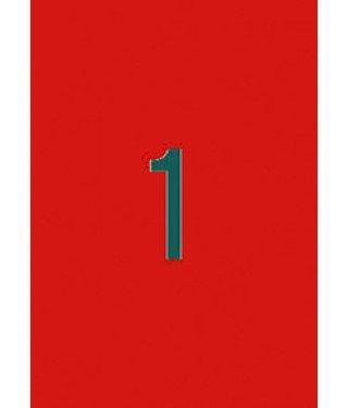 PAQUETE 20 HOJAS DE ETIQUETAS 210X297 ROJO APLI  RF. 2880