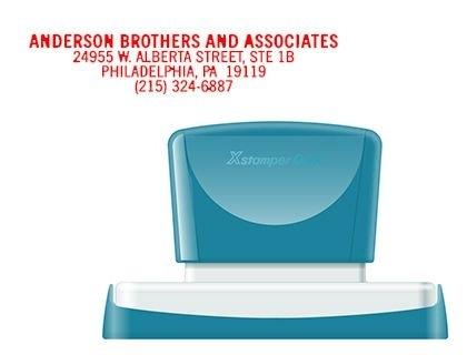 SELLO XSTAMPER QUIX PERSONALIZABLE COLOR ROJO MEDIDAS 16X83 MM Q-26 COD 152211