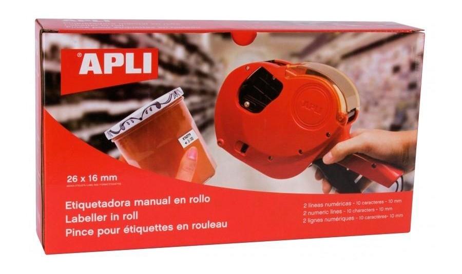 ETIQUETADORA 2 LINEAS 10 CARACTERES APLI RF 101419