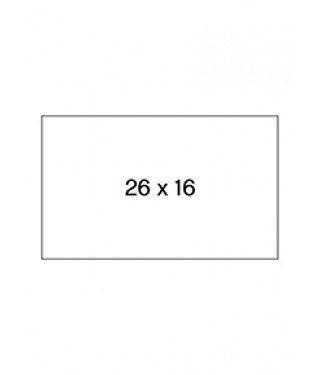 PACK 6 ROLLOS 1.000 ETIQUETAS 26X16 BLANCO PERMANENTE APLI REF 100917