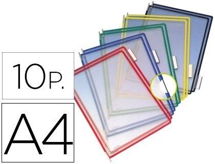 FUNDA PARA PORTACATALOGO TARIFOLD DIN A4 COLORES SURTIDOS PACK DE 10 UNIDADES COD 76170