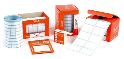ROLLO 1.600 ETIQUETAS ADHESIVAS BLANCAS 25 X 40 INETA 08/01690 - ESCRITURA MANUAL