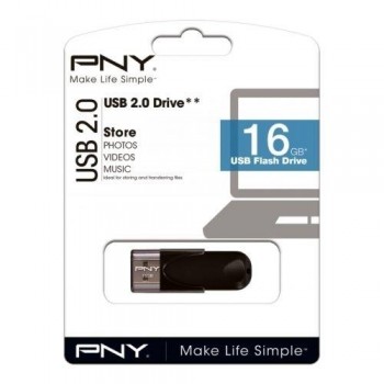 PENDRIVE PNY ATTACHE 16GB USB 2.0 NEGRO