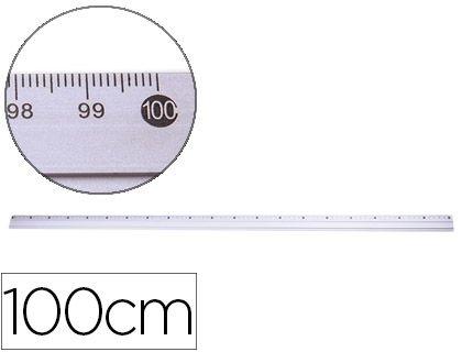 REGLA METALICA Q-CONNECT KF16823 ALUMINIO 1 M COD 77830