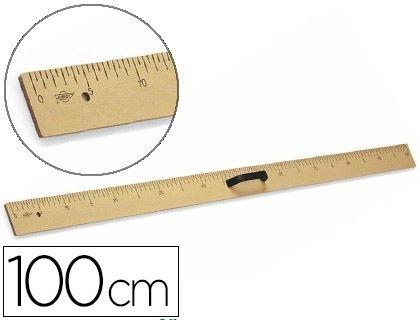 REGLA PARA ENCERADO FAIBO DE PLASTICO IMITACION MADERA 1MT COD 76231