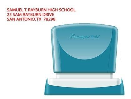 SELLO XSTAMPER QUIX PERSONALIZABLE COLOR ROJO MEDIDAS 14X60 MM Q-14 COD 152206