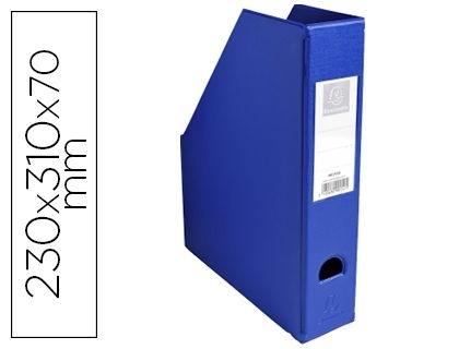REVISTERO EXACOMPTA PVC LOMO 70MM COLOR AZUL 230X310X70 MM COD 63286