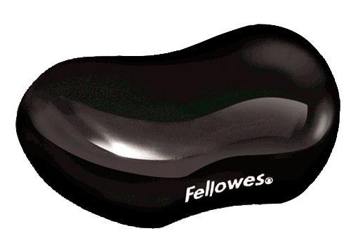 REPOSAMUÑECAS FLEXIBLE GEL CRYSTAL FELLOWES NEGRO RF 9112301