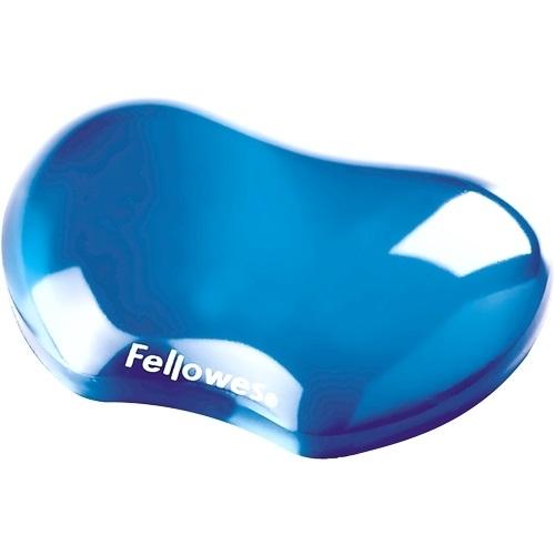 REPOSAMUÑECAS FLEXIBLE GEL CRYSTAL FELLOWES AZUL RF 91177-72