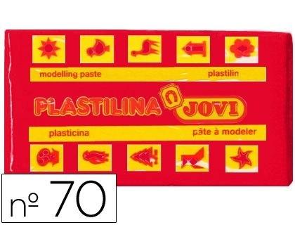 PLASTILINA JOVI 70 ROJO -UNIDAD -TAMAÑO PEQUEÑO COD 22122