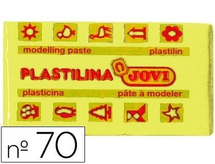 PLASTILINA JOVI 70 AMARILLO CLARO -UNIDAD -TAMAÑO PEQUEÑO COD 22120