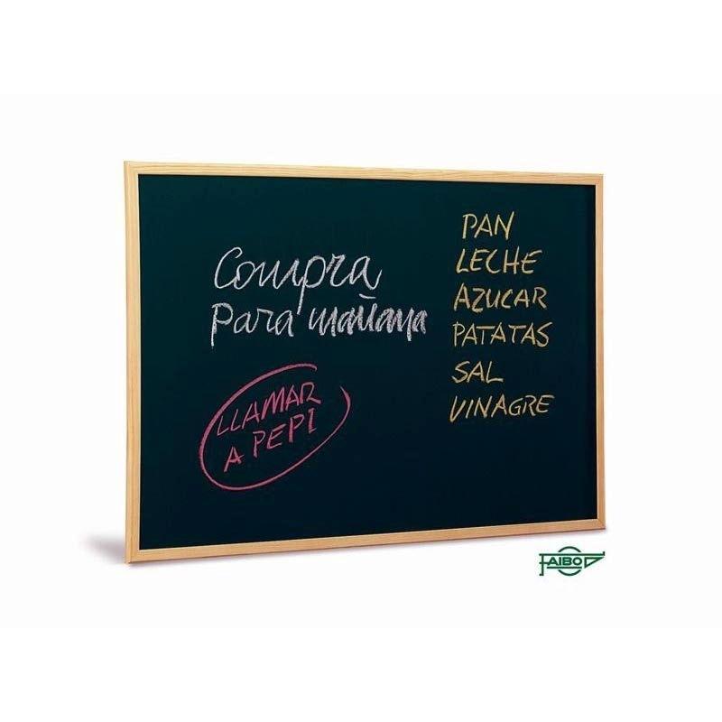 PIZARRA VERDE FAIBO MARCO DE MADERA 90X60 SIN REPISA RF 503-3