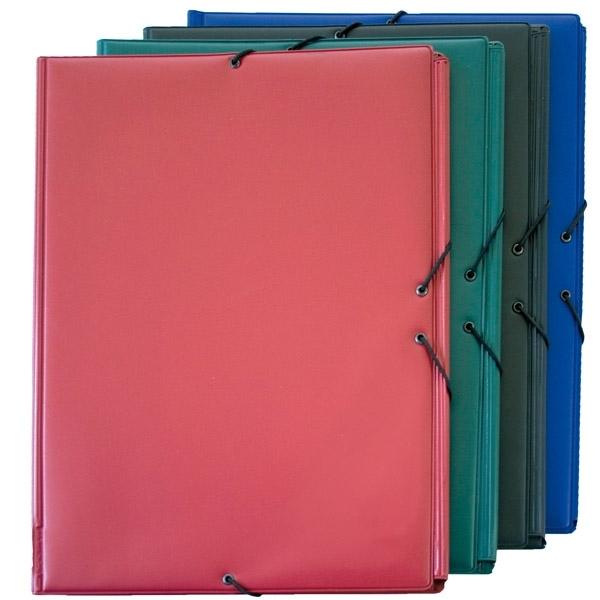 CARPETA GOMAS FOLIO PROLONGADO TRES SOLAPAS PVC 300 MICRAS COLOR NEGRO GRAFOPLAS
