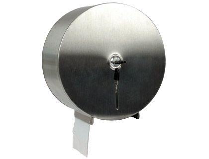 DISPENSADOR Q-CONNECT KF16756 DE PAPEL HIGIENICO JUMBO ACERO INOXIDABLE 115X254X265 MM COD 75183