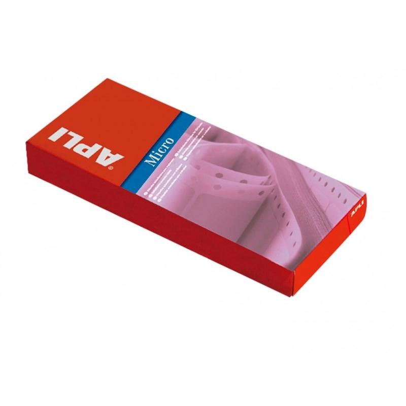 CAJA ETIQUETAS IMPRESORA MATRICIAL PAPEL CONTINUO 101,6X23, 3-1 MM APLI RF. 1021