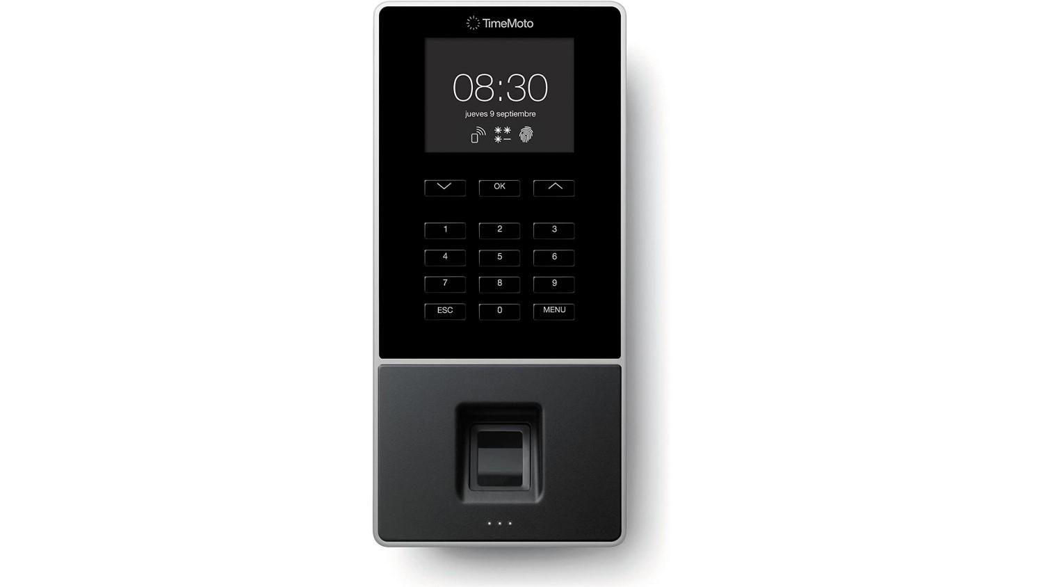 CONTROLADOR DE PRESENCIA SAFESCAN TM-626 CON CODIGO PIN TARJETA RFID O HUELLA DACTILAR HASTA 200 USUARIOS COD 154987