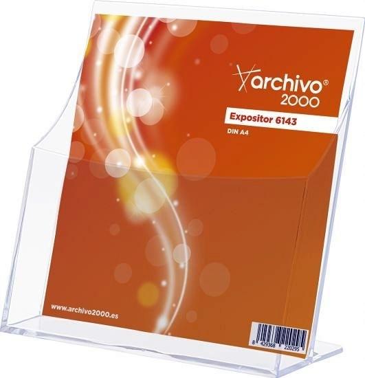 EXPOSITOR SOBREMESA DIN A4 VERTICAL 6143 TP CS TP