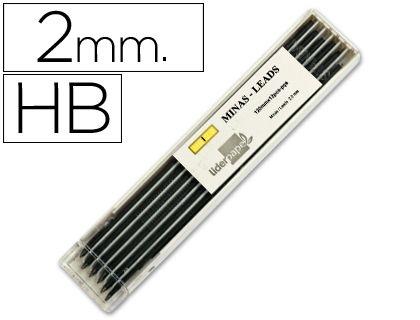 MINAS LIDERPAPEL GRAFITO DE 2MM -ESTUCHE DE 12 MINAS COD 49172