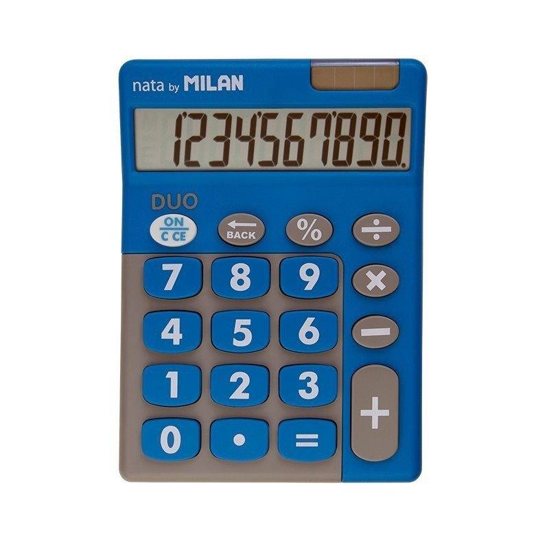 CALCULADORA TECLAS GRANDES MILAN DUO 150610TDBBL 10 DIGITOS AZUL