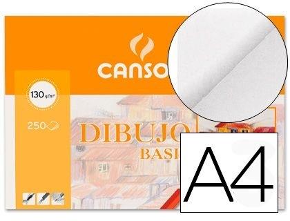 PAPEL DIBUJO BASIK A4 210X297 -130 GR -SIN RECUADRO CANSON 200401405 COD 17854