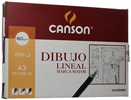 PAPEL DIBUJO MARCA MAYOR A3 297X420 -175 GR -SIN RECUADRO CANSON