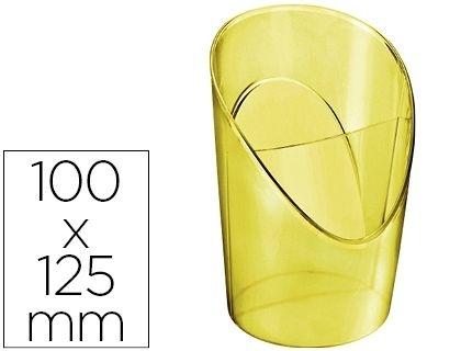 CUBILETE PORTALAPICES ESSELTE PLASTICO COLOUR ICE COLOR AMARILLO 100X125X90 MM