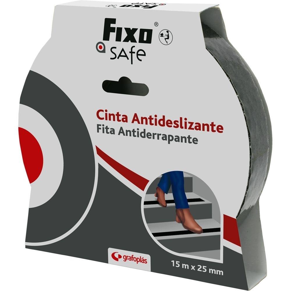 CINTA ANTIDESLIZANTE FIXO SAFE 15MX25MM GRAFOPLAS
