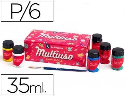 PINTURA LATEX LA PAJARITA 6 COLORES SURTIDOS COD 7892