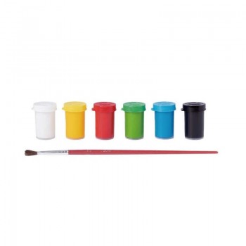 ESTUCHE TEMPERAS JOVI 6 BOTES 15 ML COLORES SURTIDOS