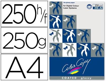 PAPEL FOTOCOPIADORA COLOR COPY GLOSSY DIN A4 250 GRAMOS PAQUETE 250 HOJAS COD 31680