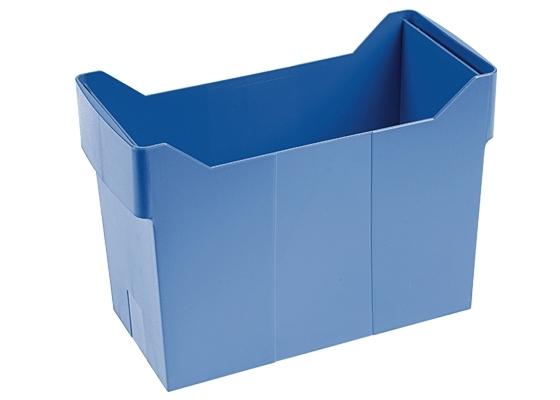 ARCHIBOX SOPORTE SOBREMESA CARPETAS COLGANTES AZUL DE POLIESTIRENO PARA FORMATO DIN A4 CAPACIDAD 20 CARPETAS