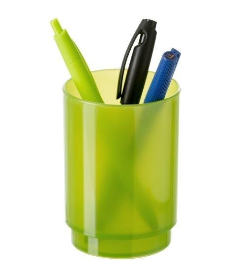CUBILETE PORTALAPICES PLASTICO TRANSLUCIDO VERDE KIWI ARCHIVO 2000