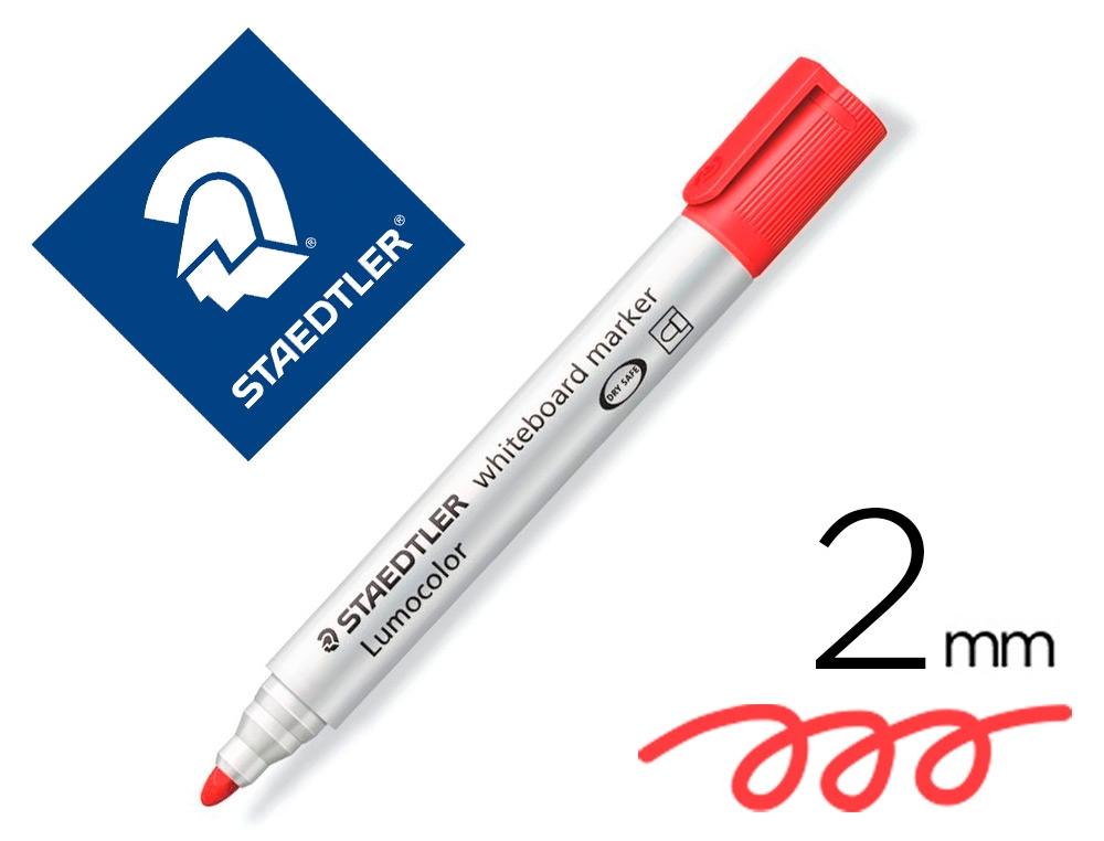 ROTULADOR PIZARRA BLANCA STAEDTLER LUMOCOLOR 351 COLOR ROJO