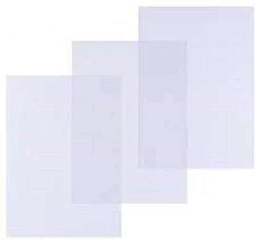 PAQUETE 100 TAPAS ENCUADERNAR A3 YOSAN POLIPROPILENO 500 MICRAS COLOR TRANSPARENTE TRANSLUCIDO