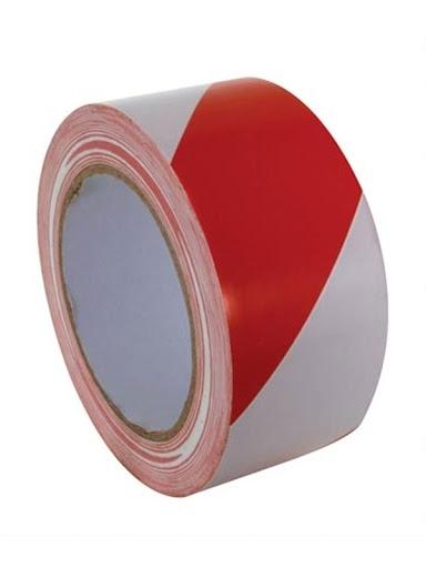 CINTA DE SEÑALIZACION ROJO Y BLANCO 200MT X 50 MM