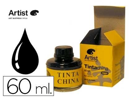 TINTA CHINA ARTIST NEGRA FRASCO DE 60 ML COD 57265