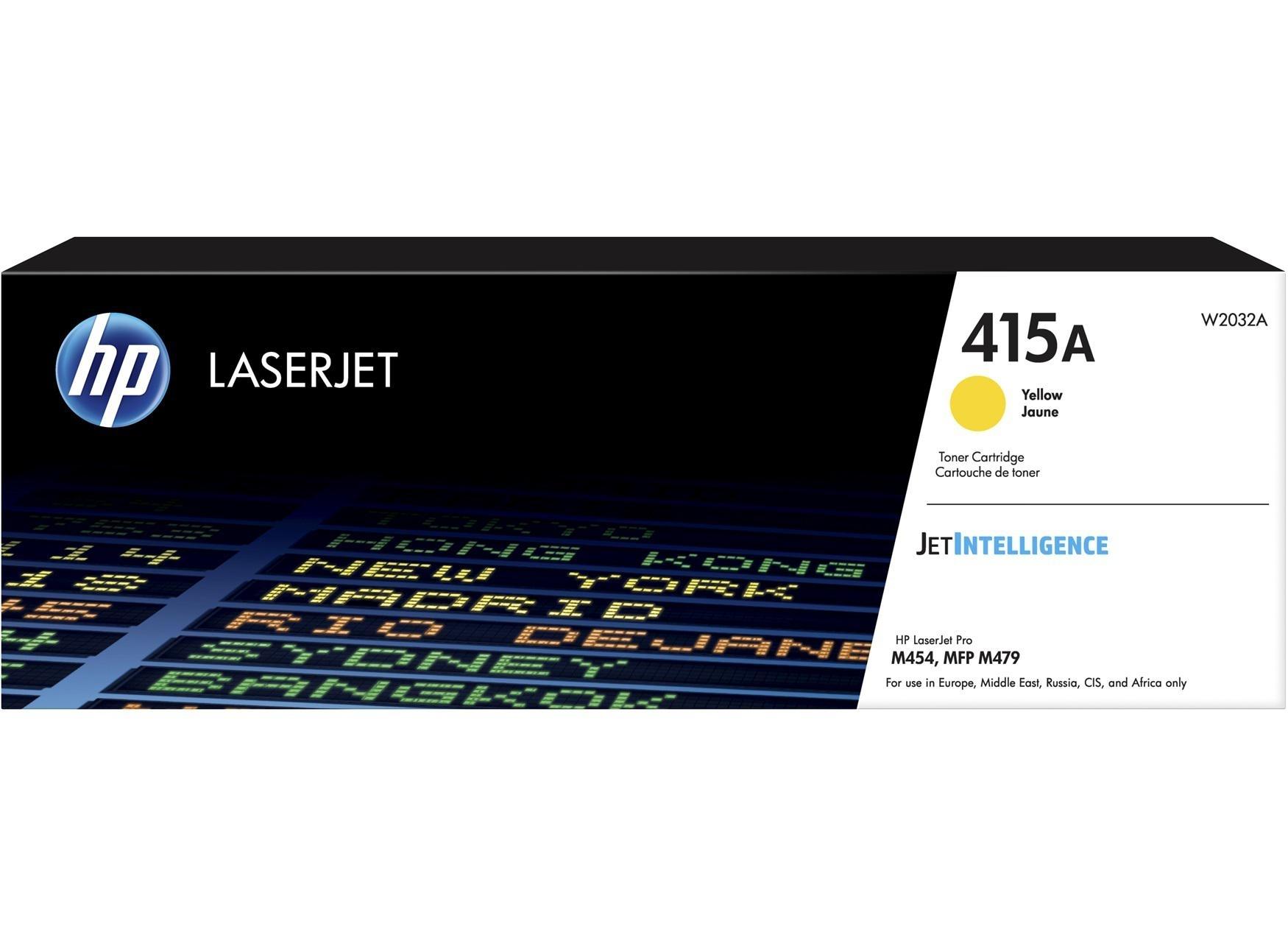 TONER HP 415A W2032A  AMARILLO 2100 PAGINAS