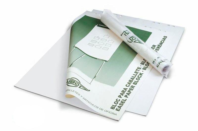 BLOC PAPEL 50 HOJAS PIZARRA 65X90 FAIBO RF BLC-50B (BOLSA INDIVIDUAL)
