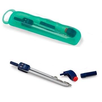 COMPAS ESCOLAR ARTICULADO CON ADAPTADOR UNIVERSAL FAIBO 226-04 COLOR VERDE
