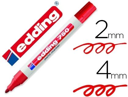 ROTULADOR EDDING 750 ROJO
