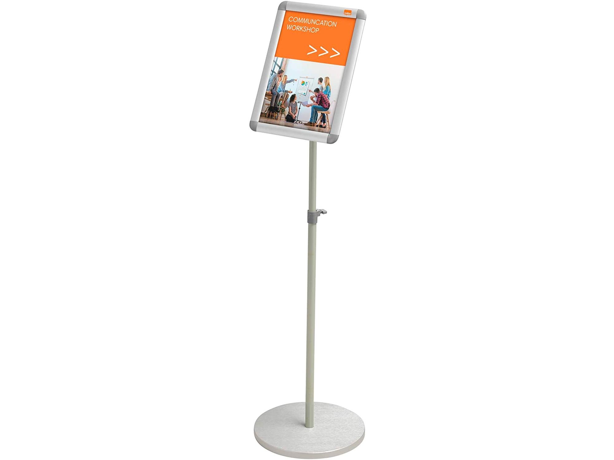 ATRIL EXPOSITOR INFORMATIVO DE SUELO CLIP FRAME A4 NOBO 1902383
