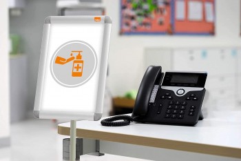 ATRIL EXPOSITOR INFORMATIVO DE SUELO CLIP FRAME A3 NOBO 1902384