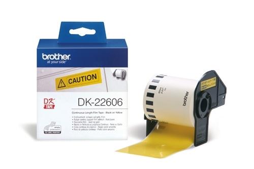 CINTA CONTINUA BROTHER DK22606 62MM X 15,24M PELICULA PLASTICA AMARILLA