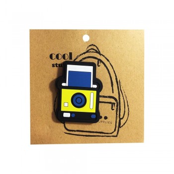 MOCHILA DE SILICONA PERSONALIZABLE CON 3 PARCHES COLOR AZUL