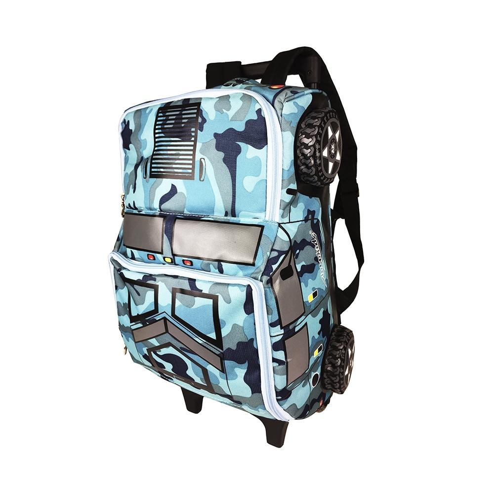 MOCHILA CON CARRO HUMER CAMUFLAJE URBANO