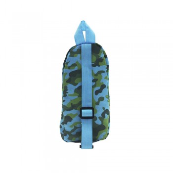 PORTATODO CAMUFLAJE VERDE - AZUL CELESTE