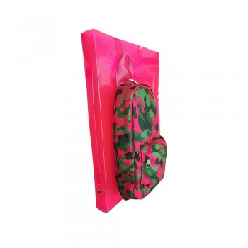 PORTATODO CAMUFLAJE VERDE -  ROSA